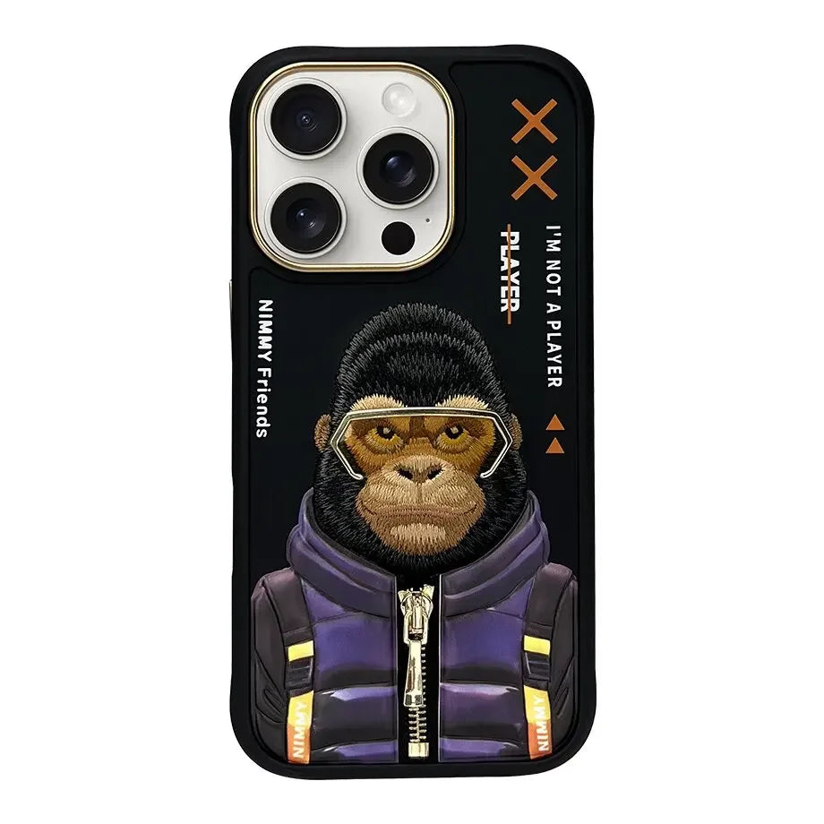Super 3D cute Animal Case For Iphone 16 15 14