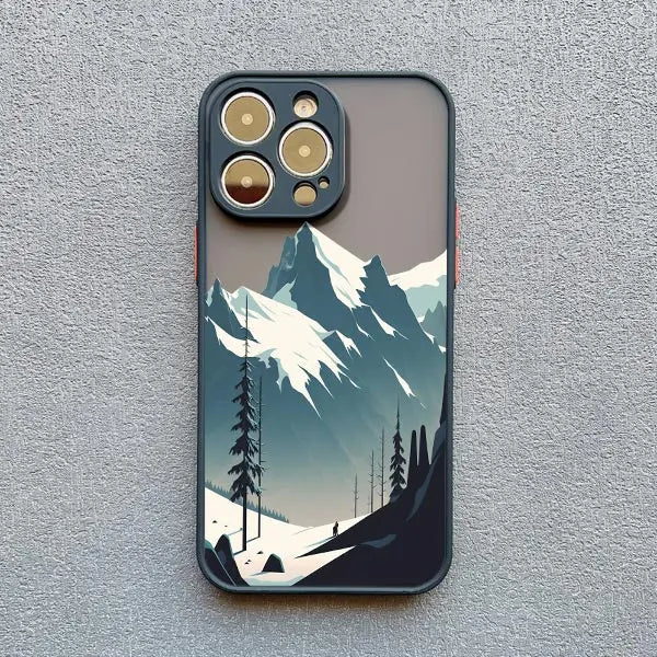 Mountain Peaks Landscape Phone Case for iPhone 16 15 14
