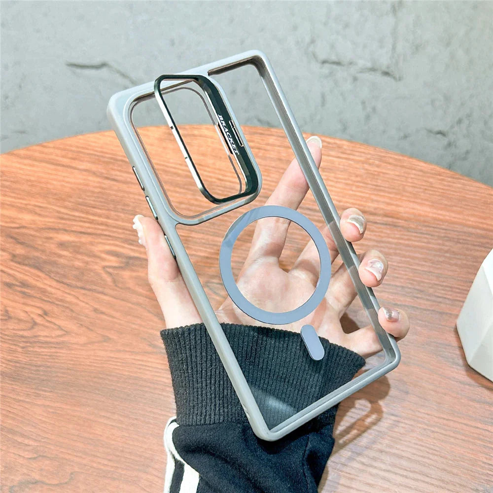 Folding Lens Stand Magsafe Case For Samsung S25 THEROXYMOB
