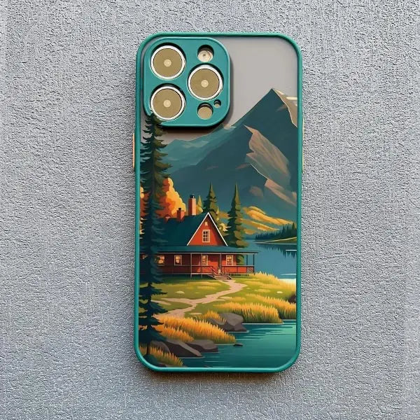 Mountain Peaks Landscape Phone Case for iPhone 16 15 14