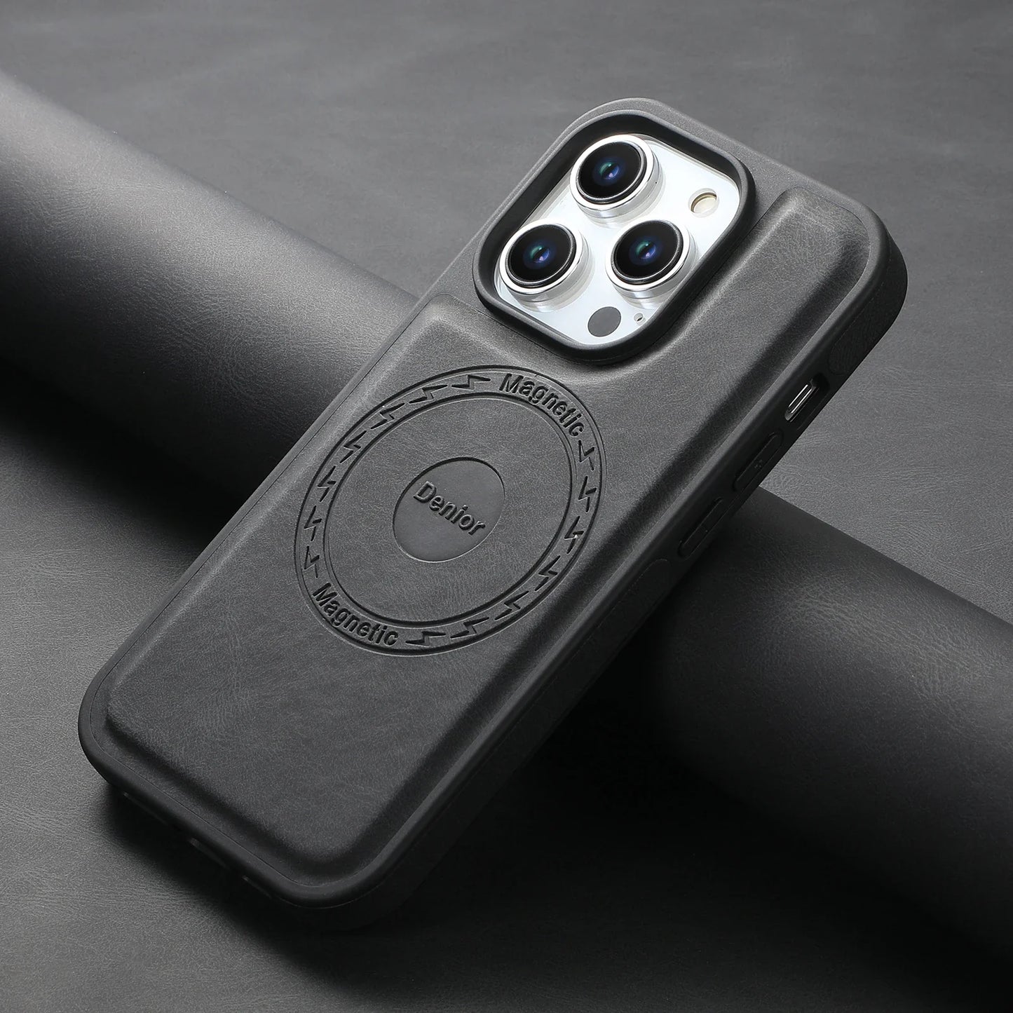 Leather Cover Magnetic for Magsafe Anti-knock for iPhone 16 15 14