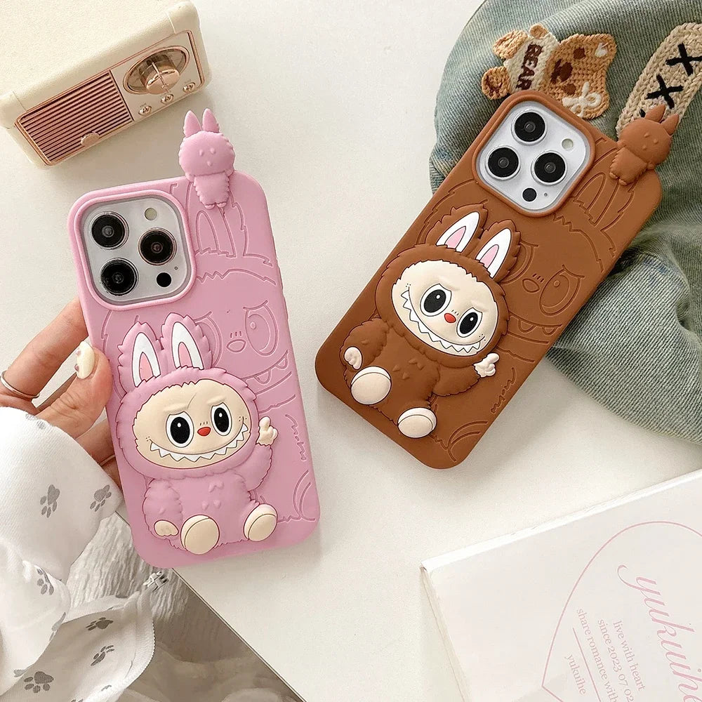 Funny Cartoon LaBubu Cover For iPhone 16 15 14