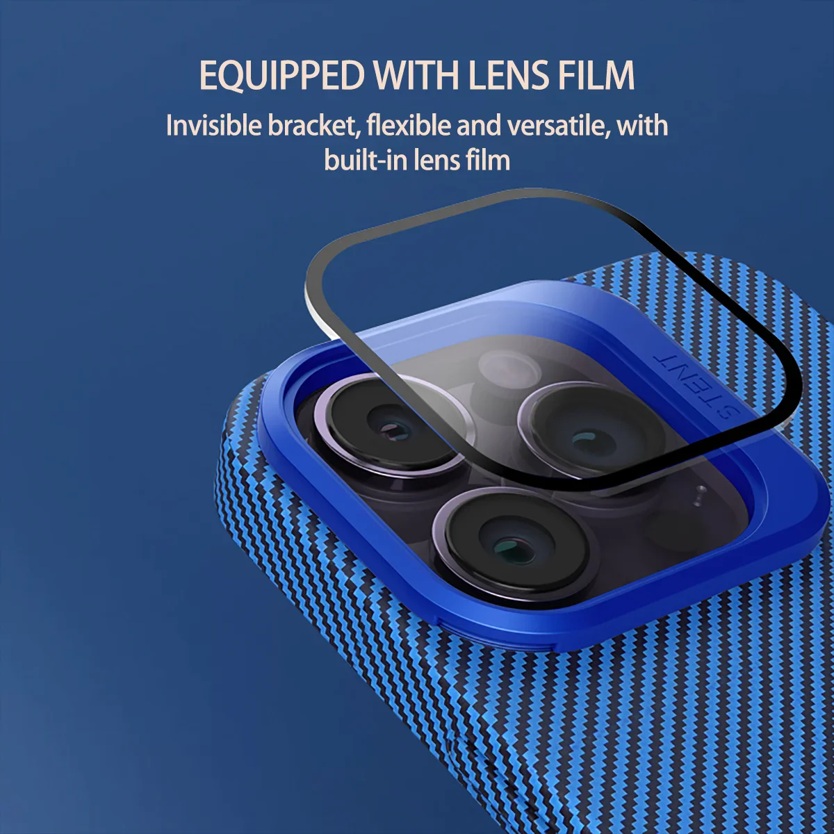 Magnetic Carbon Fiber Pattern Phone Case With Lens Protection For iPhone