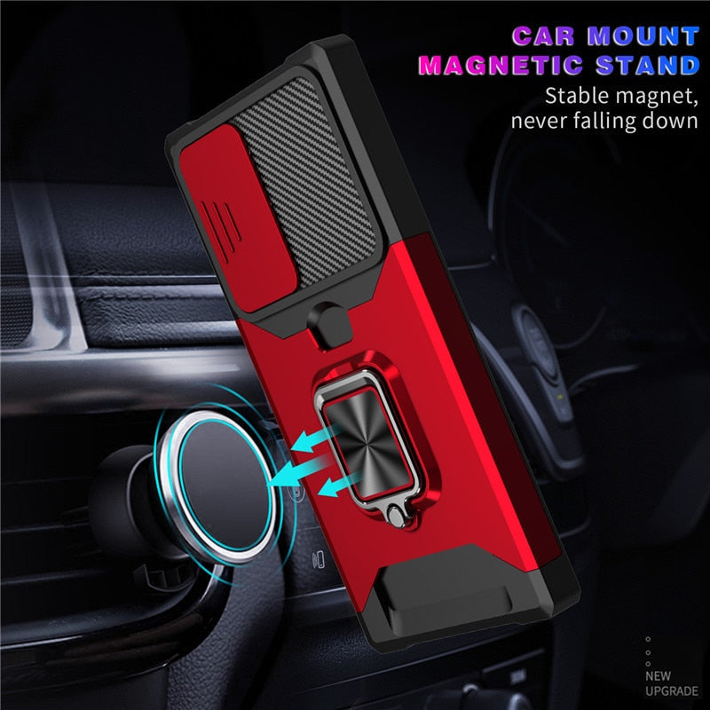 Armor Case With Card Solt for Samsung Galaxy S 25 S24 S23 Luxury_Covers