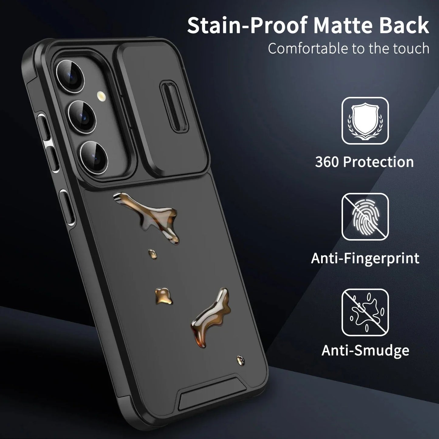 Slide Camera Cover For Samsung Galaxy S25 S24 S23 THEROXYMOB