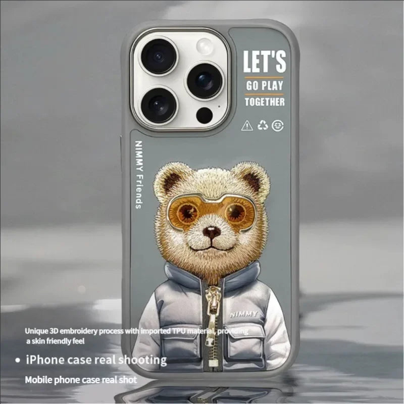 Super 3D cute Animal Case For Iphone 16 15 14