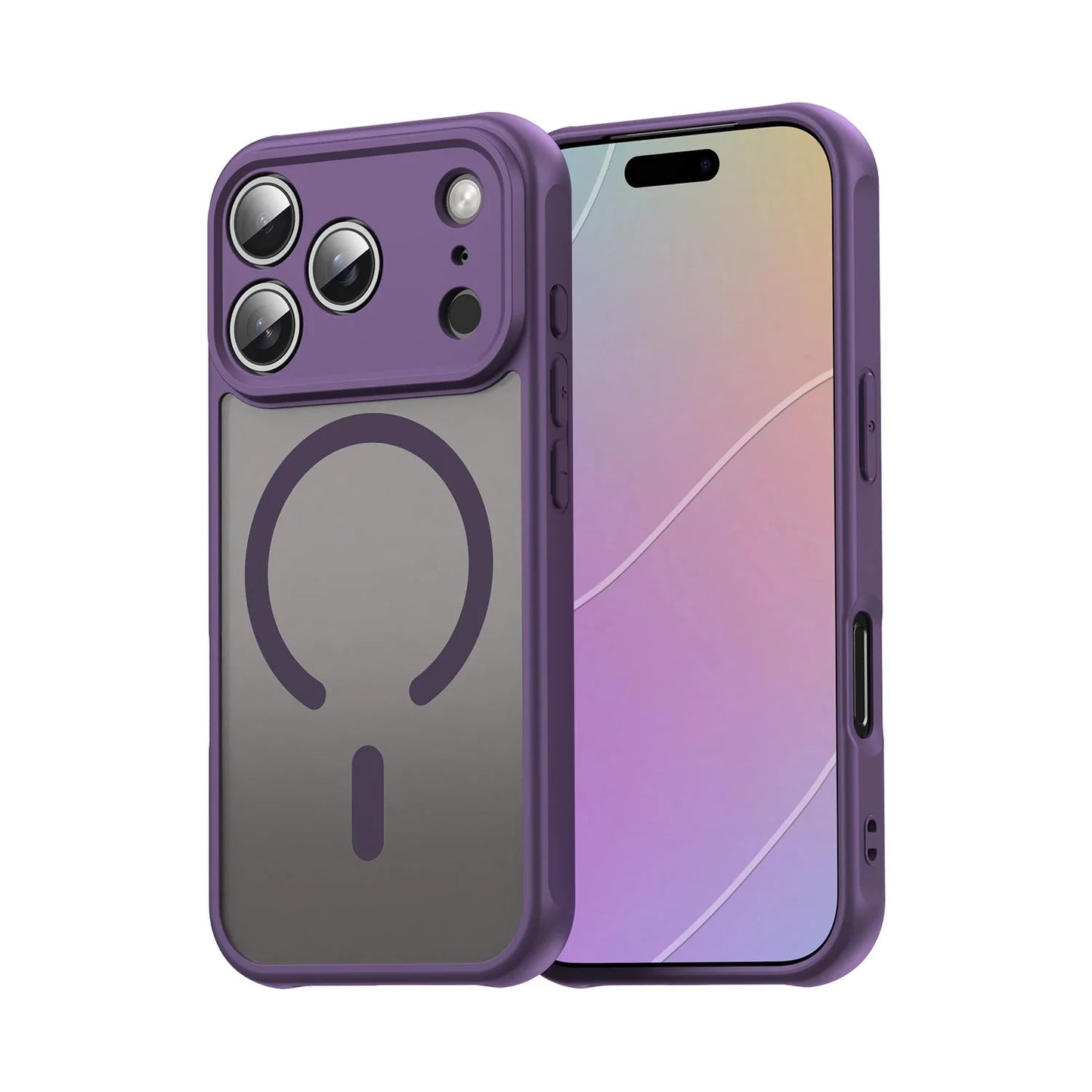 Shockproof Skin feel Matte Translucent Magnetic Case For iPhone 17 /16 /15 /14 THEROXYMOB