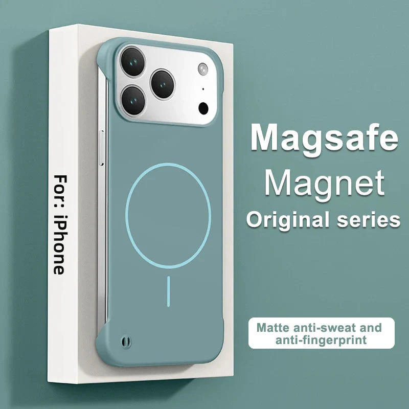 Frameless Magnetic Case For iPhone 17/ 16 /15 /14 THEROXYMOB