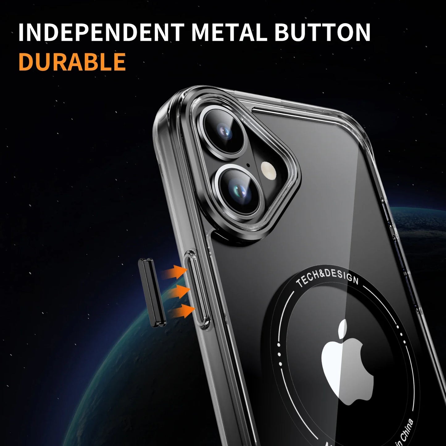 ULTAR THIN CLEAR MAGNETIC CASE FOR IPHONE 16 15 14