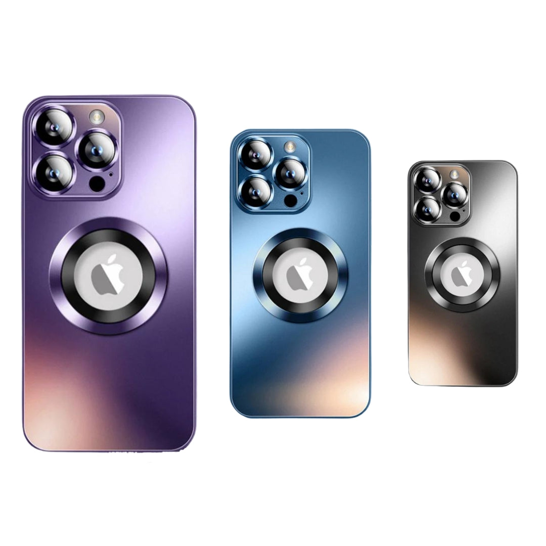MAGNETIC GLASS FROSTED CASE FOR IPHONE 16 TO 14