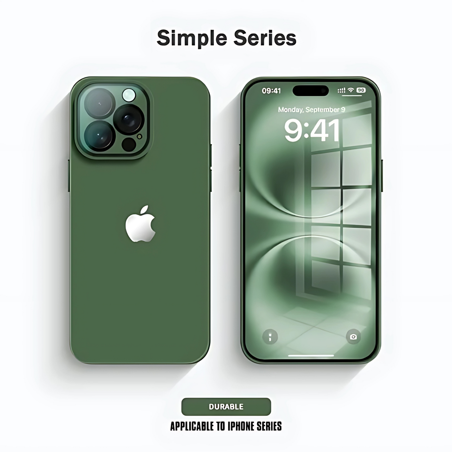 Luxury Frosted Case with Lens Tempered Glass Protection For iPhone 16 / 15 / 14