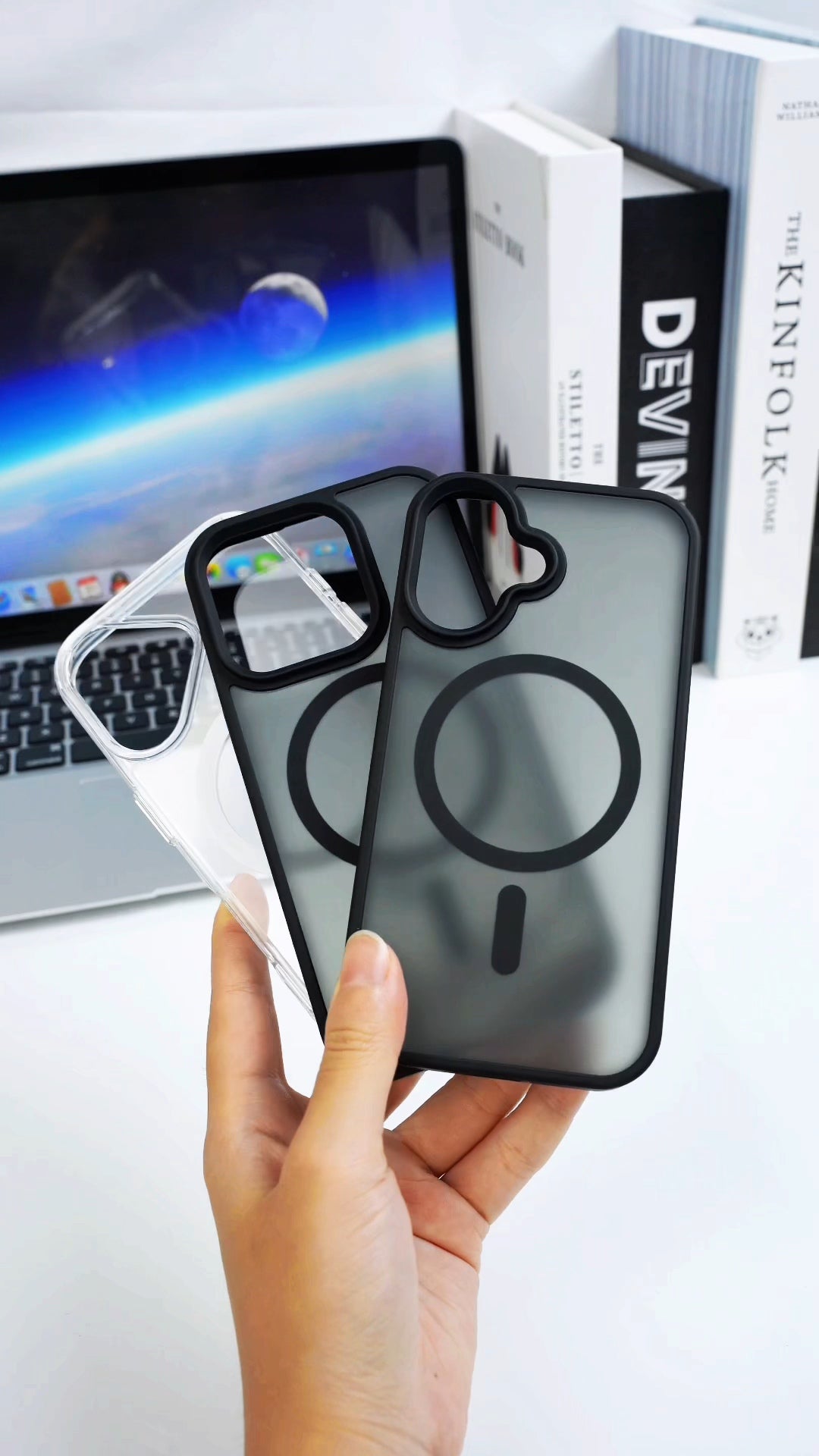 LUXURY CLEAR MAGSAFE WIRELESS CASE FOR IPHONE 16 15 14 13