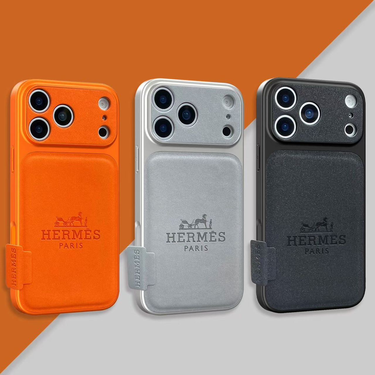 Hermes Premium Leather iPhone Case – Luxury Protection