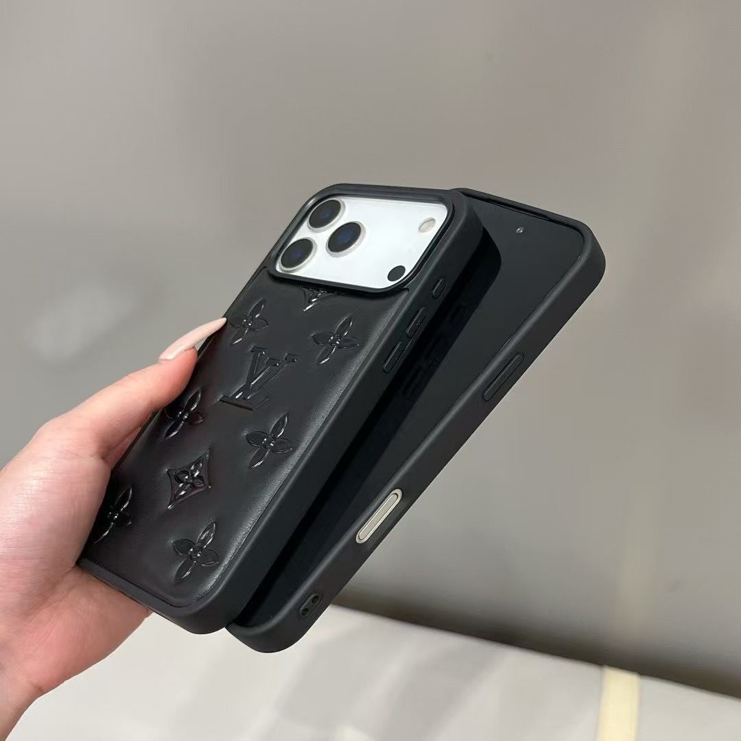 Luxury Monogram Designer Leather Cover For iPhone 14-17