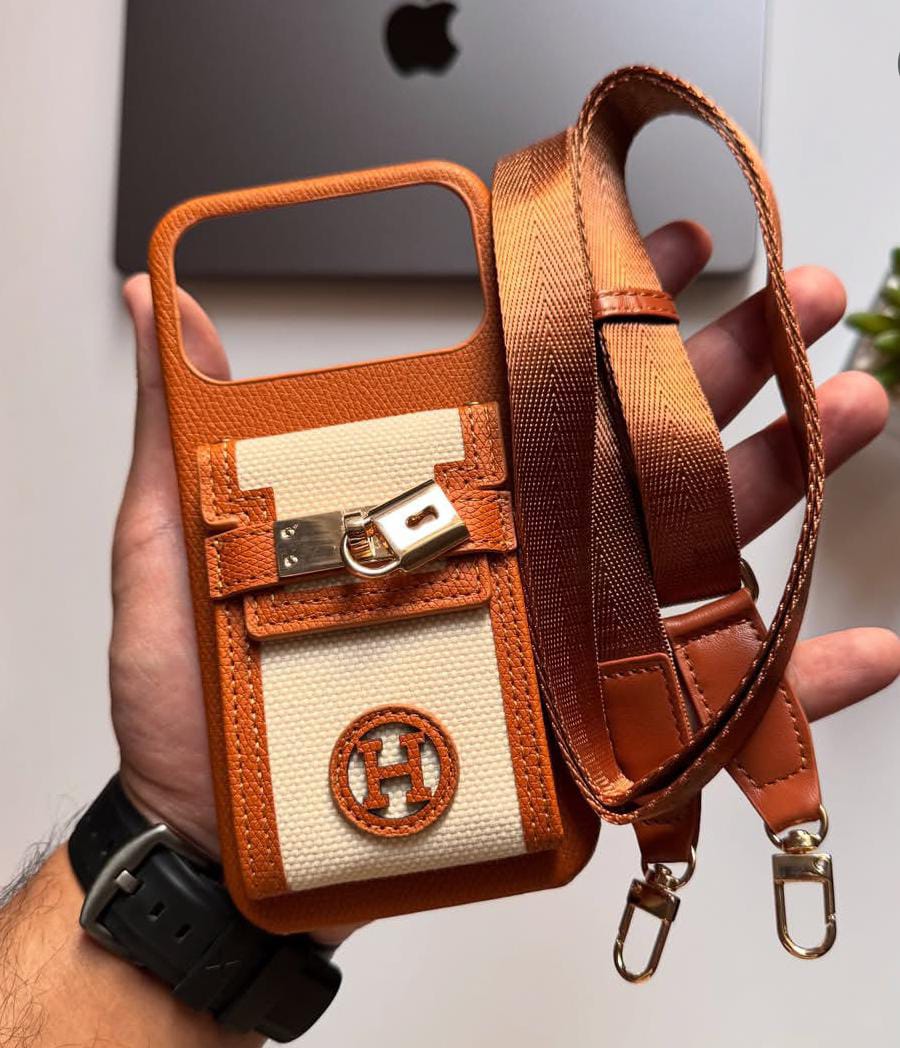 Hermes Luxury Leather Phone Case For iPhone 17-12