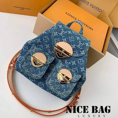 Luxury Louis Vuitton women's backpack, Monogram