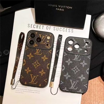Elegance Phone Monogram Case with Strap For iPhone 13-17