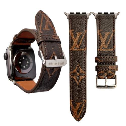 Louis Vuitton Brown Luxury Classic Strap For Apple Watch