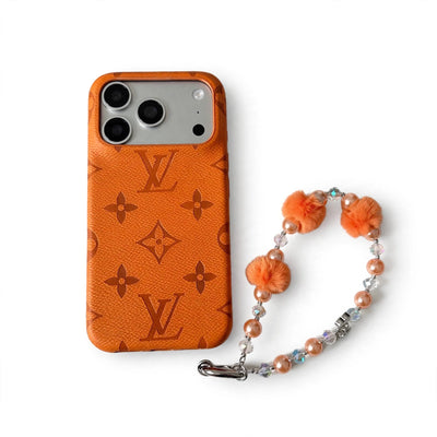 Luxury Louis V Quilted Leather Case for iPhone 14-18 Pro & Pro Max