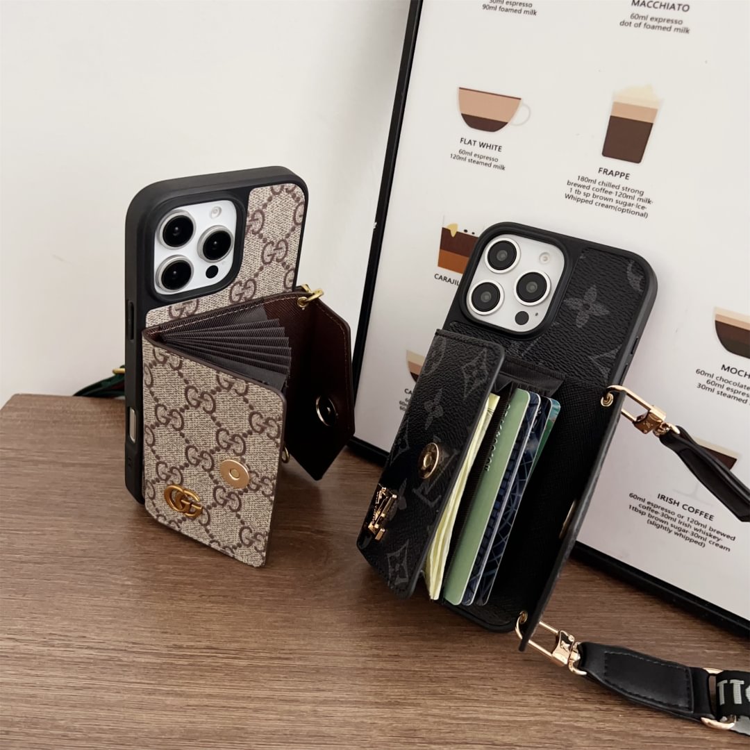 Crossbody Wallet Accordion Card Holder Canvas iPhone Leather cases Roxy New 2