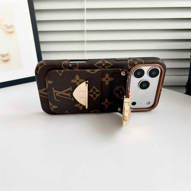 LV Luxury Phone Case with Strape For iPhone 17/ 16/ 15/ 14