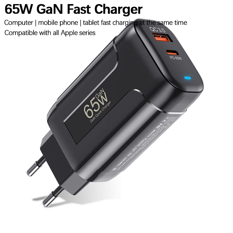 65W GaN Super 2-Port Fast Charger