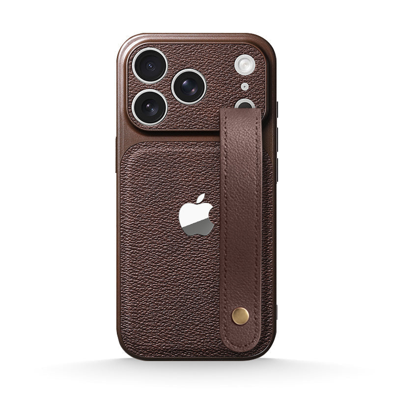 Leather Wristband Case for iPhone 13-18 Series