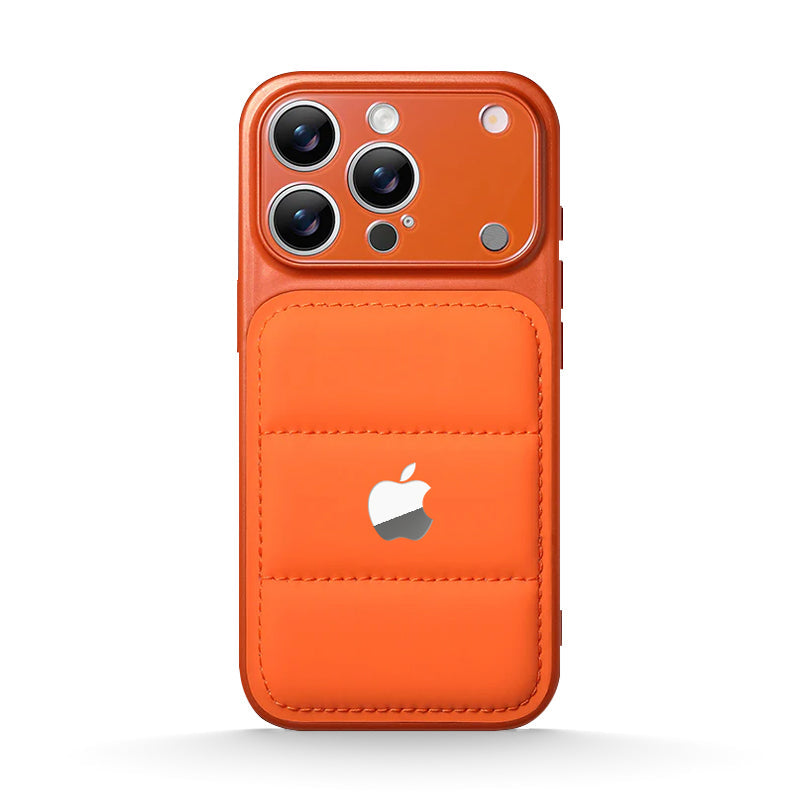 Premium Puffer Leather Case for iPhone 13-18 Pro & Pro Max