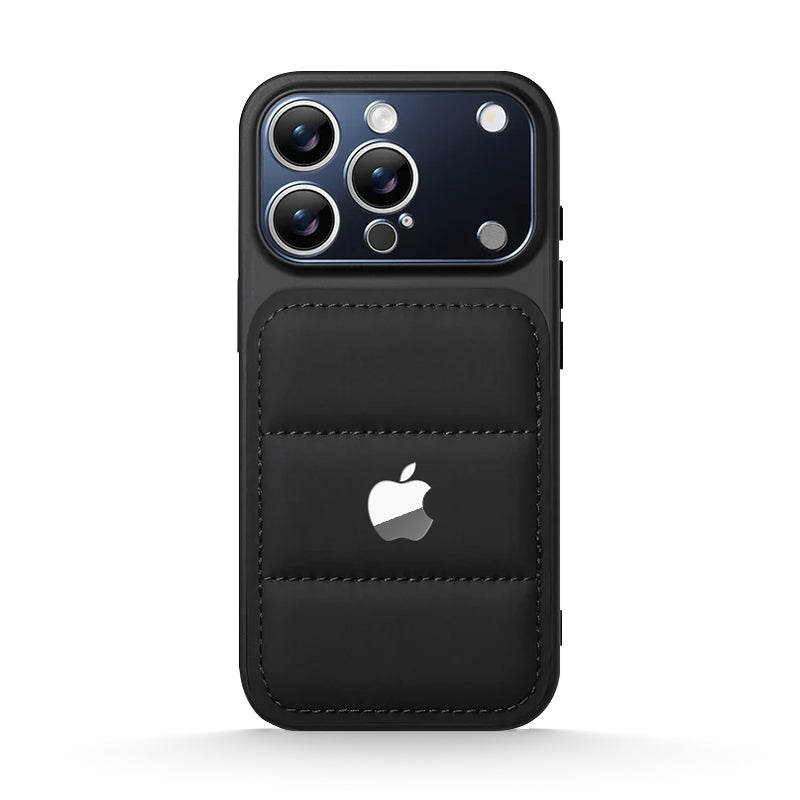 Premium Puffer Leather Case for iPhone 13-18 Pro & Pro Max