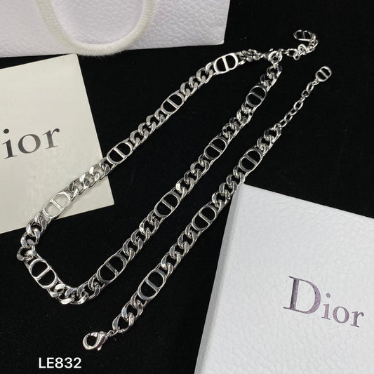 Lux Love Chain Bracelet & Necklace Set