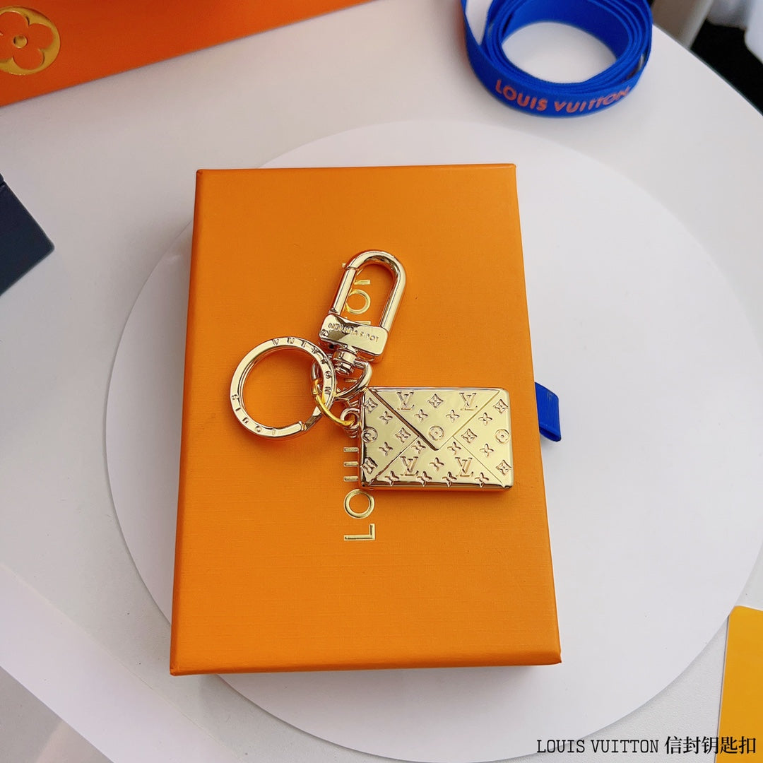 Louis Vuitton Key Chain Gold Envelope