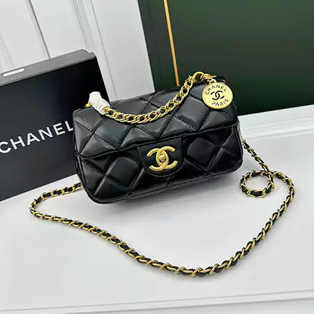 Classic Quilted Bag – Gold-Tone Paris Edition