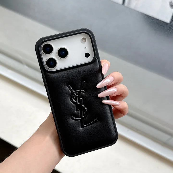 YSL Luxurious Leather Phone Case iPhone 17-12