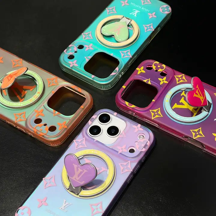 Louis Vuitton Colorful Heart Magnetic Holder For iPhone 17-12