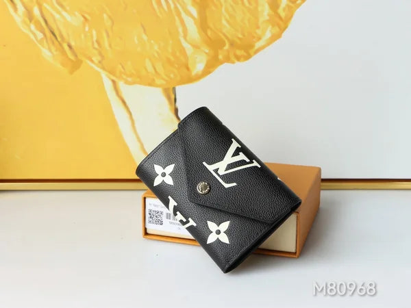Luxury Louis Vuitton Wallet Black Monogram Card Holder