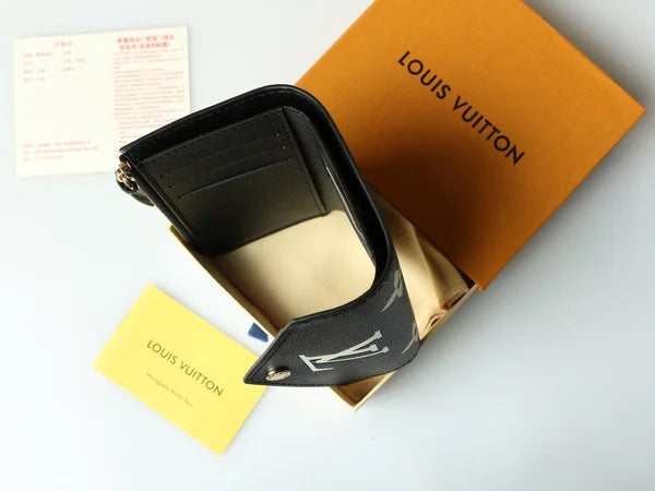Luxury Louis Vuitton Wallet Black Monogram Card Holder