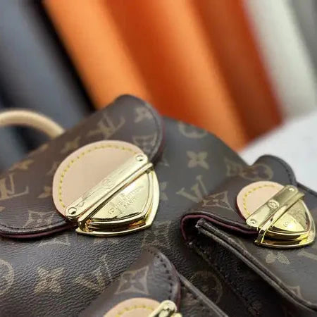 Luxury Louis Vuitton women's backpack, Monogram