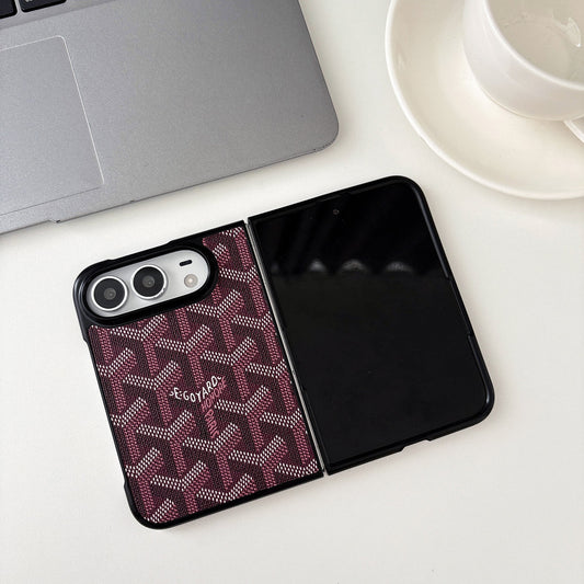 Luxury GYD Monogram Foldable Case for iPhone Duo