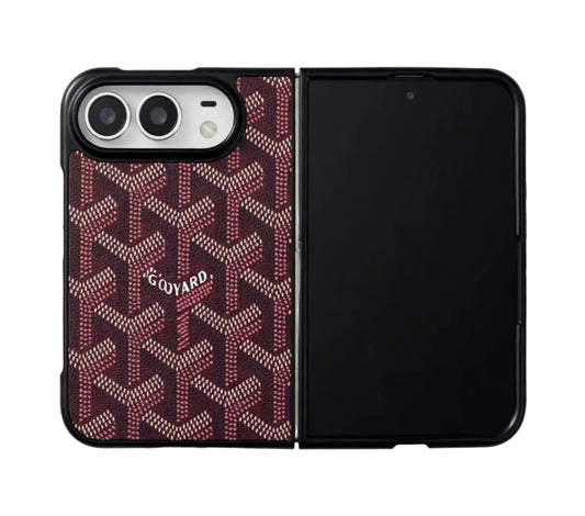 Luxury GYD Monogram Foldable Case for iPhone Duo