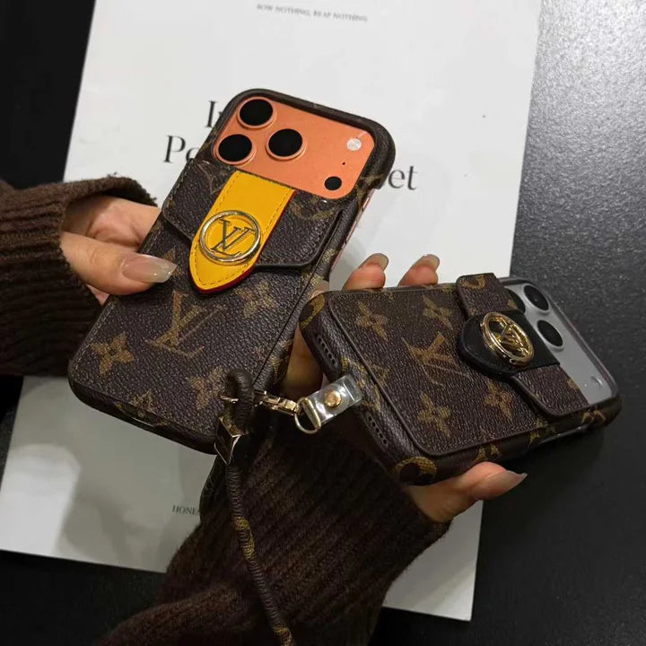 Luxury Leather Wallet Card Holder Phone Case For iPhone 12-17 Series