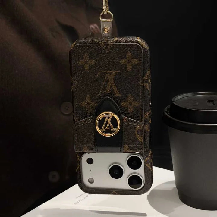 Luxury Leather Wallet Card Holder Phone Case For iPhone 12-17 Series
