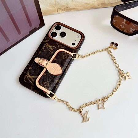 LV Monogram Luxury Case With Chain for iPhone 12-18 Pro & Pro Max