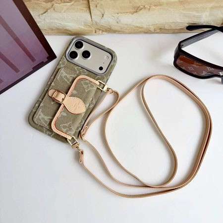 Luxury LV Monogram Case With Strap for iPhone 12-18 Pro & Pro Max