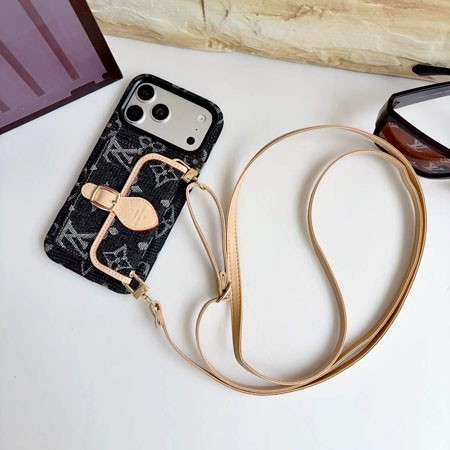 Luxury LV Monogram Case With Strap for iPhone 12-18 Pro & Pro Max