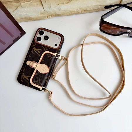 Luxury LV Monogram Case With Strap for iPhone 12-18 Pro & Pro Max