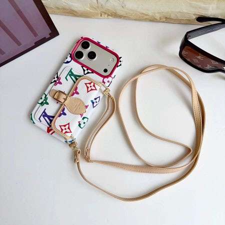 Luxury LV Monogram Case With Strap for iPhone 12-18 Pro & Pro Max