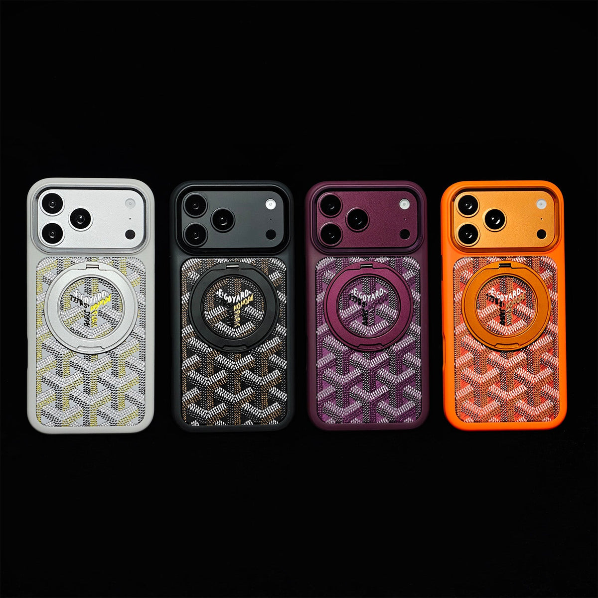 Luxury GYD Ring Case for iPhone 15-18 Pro & Pro Max