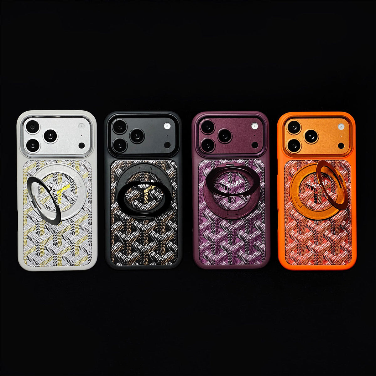 Luxury GYD Ring Case for iPhone 15-18 Pro & Pro Max