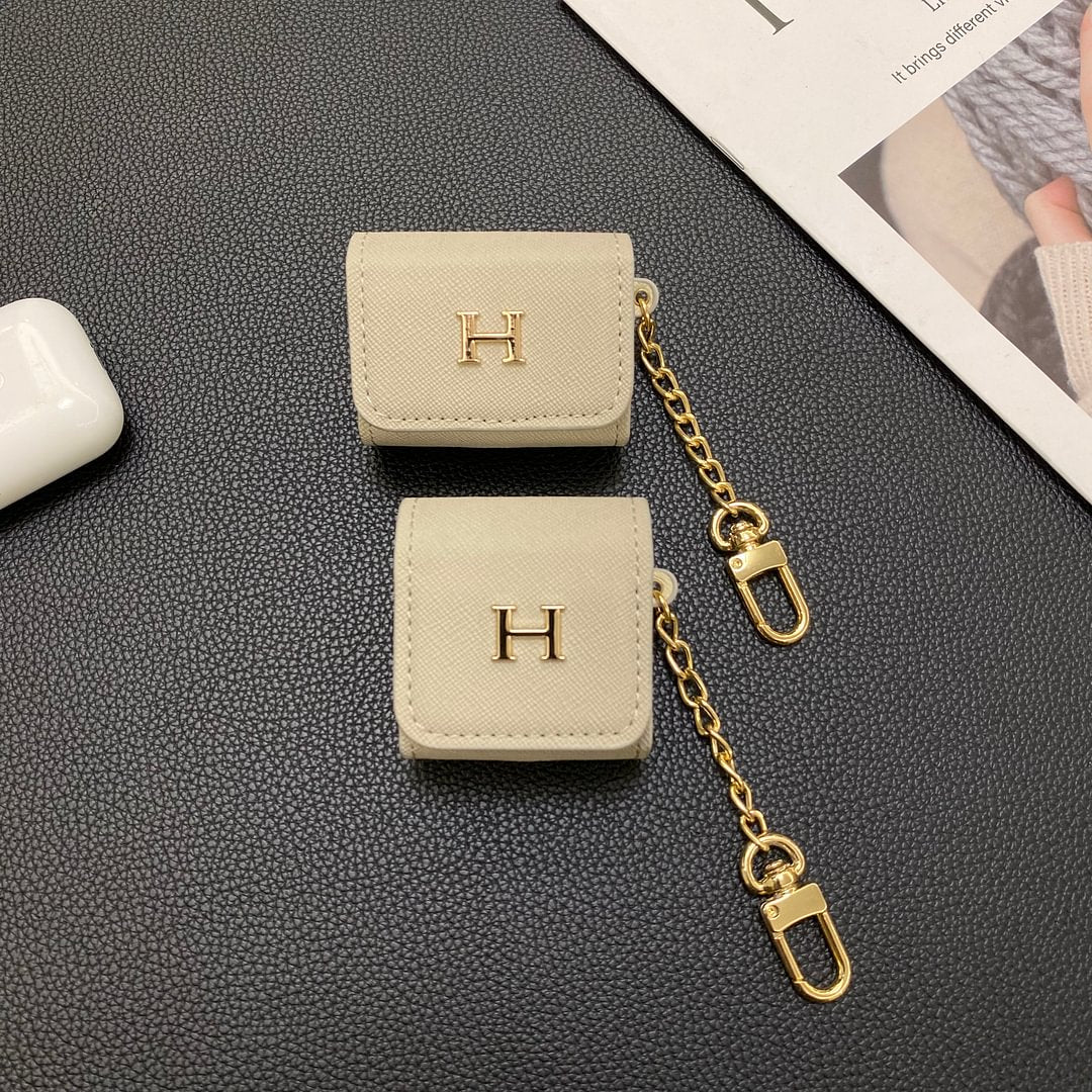 Luxury Genuine Leather Apple AirPods Protective Leather Case