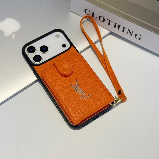 YSL Premium Case Card Holder For iPhone 17 theroxymob